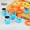 Stainless Steel Cookie Cutter Set for Fruits Vegetables And Pastries, Biscuit Cake Press with Safe Protective Handle, Kitchen Tool for DIY Pastry