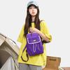 Waterproof Backpack with Front Pocket Nylon Solid Color Casual Backpack