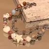 New Star Natural Stone Beaded Bracelet for Women - Luxurious Niche Design, Cute Dopamine Beads