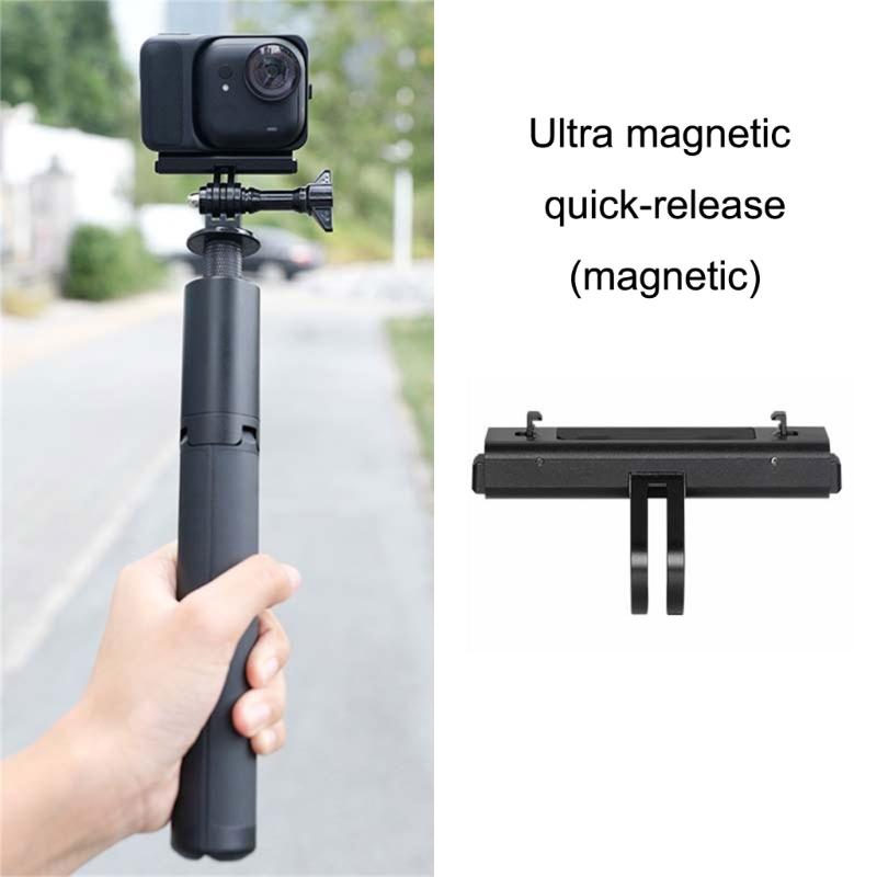 Compactly Magnetic Quick Release Mount Base For GOUltra Action Cameras Secure Durability Aluminum Alloy ABS Two-claw Design