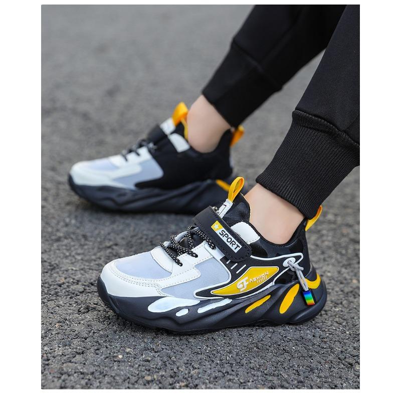 Kids' Sports Shoes Color Block Non-slip Running Breathable Comfortable Sneakers for Boys