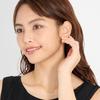 Lala Christie 18K Gold Bar Smile Design Necklace Women's (lp51-0028-yg)