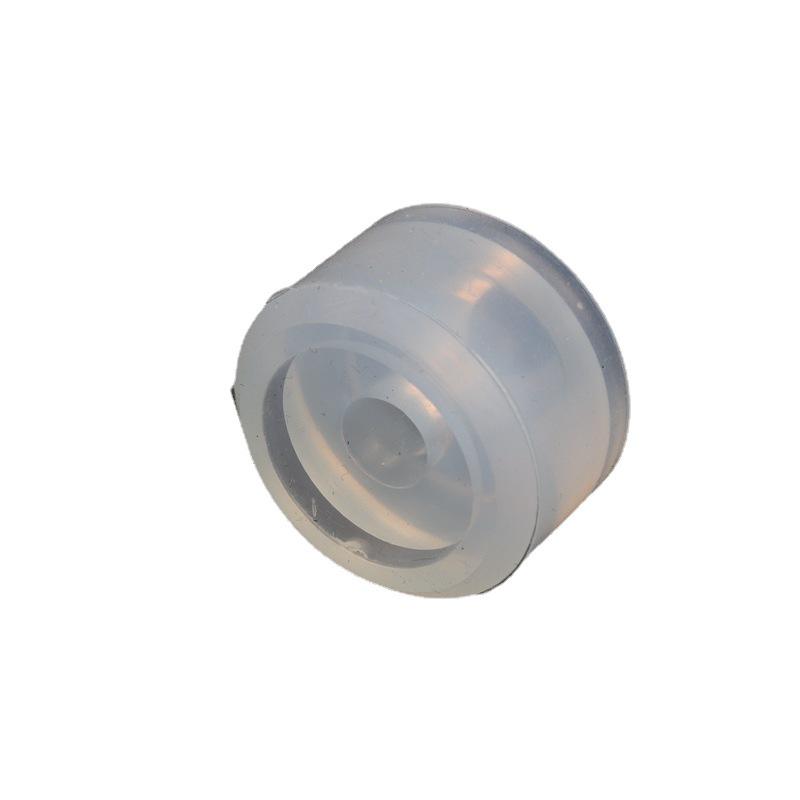 White Silicone Knurled Screw Capping Wheel - High Temperature & Wear Resistant Accessory for Capping Machine