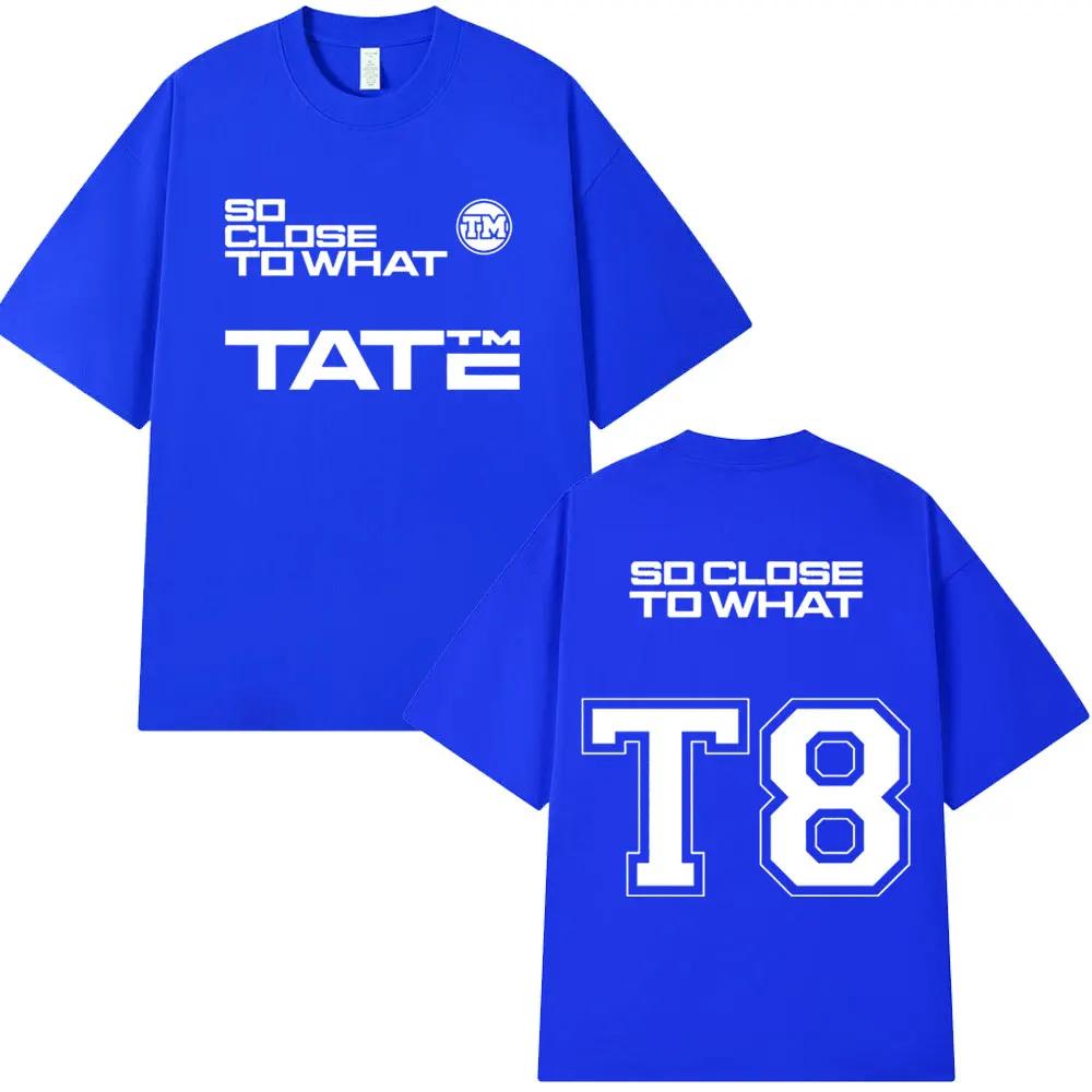 Tate McRae Cotton Crewneck T8 2025 Album T-shirt Men's and Women's Clothing Cotton short sleeve T-shirt Summer top