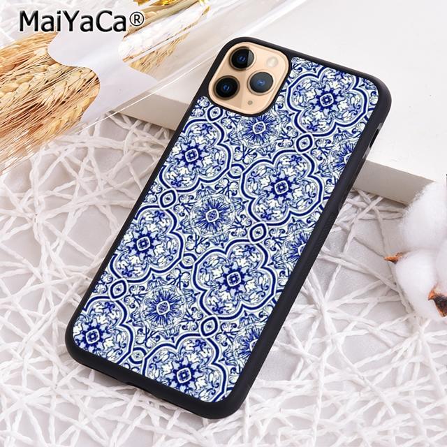 Moroccan Ancient Floral Tiles Phone Case Shell For iPhone 17 Air 12 13 16 pro max 15 14 plus Cover coque