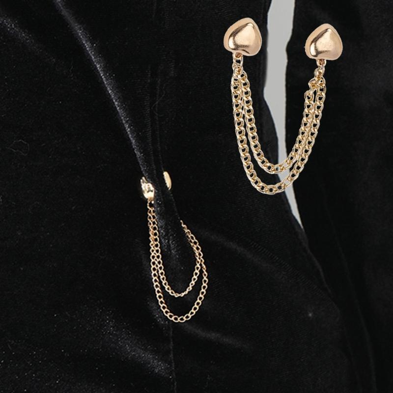 5Pieces Magnetic Pants Cuffs Fasteners, Pants Hems Fasteners Clip Strong Magnets Clip for Pants Trousers to Make Shorter