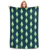 Sims 4 Plumbob Gra Wideo Koc Flanelowy Plumbob Kreskówka Zabawny Koc Rzutowy do Domu 150*125cm Pluszowy Cienki Kołdra Ciepła