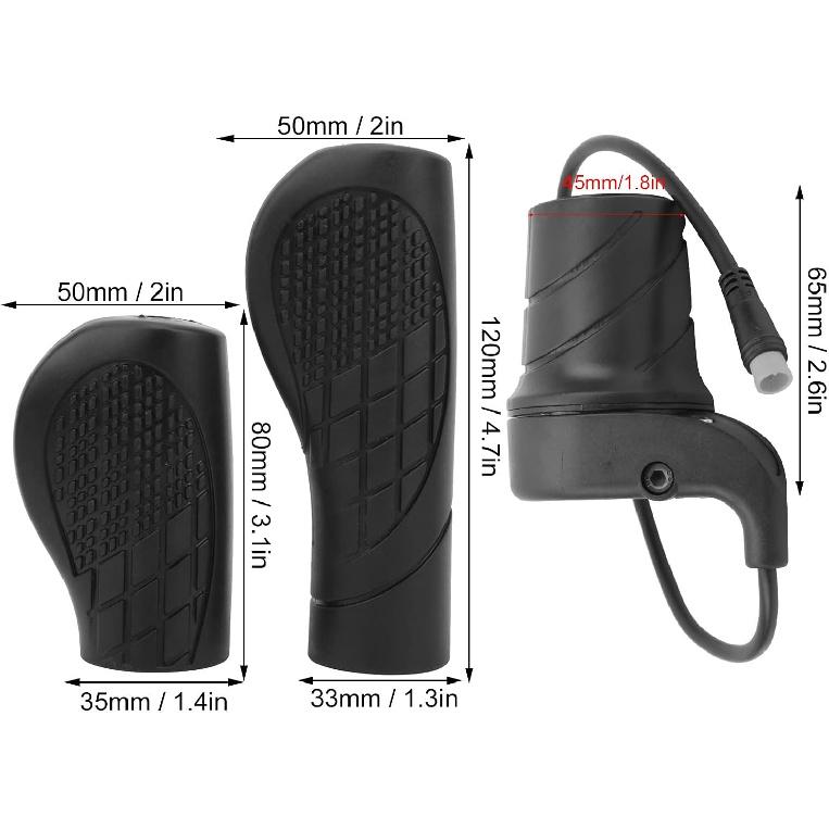 Elektrická plynová rukojeť, Polootočená plynová rukojeť pro elektrické horské kolo Modifikovaná část Spojka