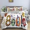 Cute Dinosaur Duvet Cover Kids 3D Cartoon Animal Bedding Set Full/Queen Microfiber Quilt Cover For Boy Girl Child Bedroom Decor