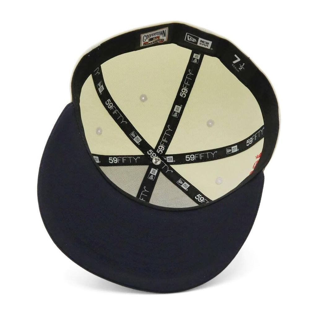 New Era Newera Cap 59FIFTY 70823785 NER35C6581 MLB New York Yankees NY ChromeNavy White SIDE PATCH 2-Tone ONSPOTZ Special Order Men's Women's Hat