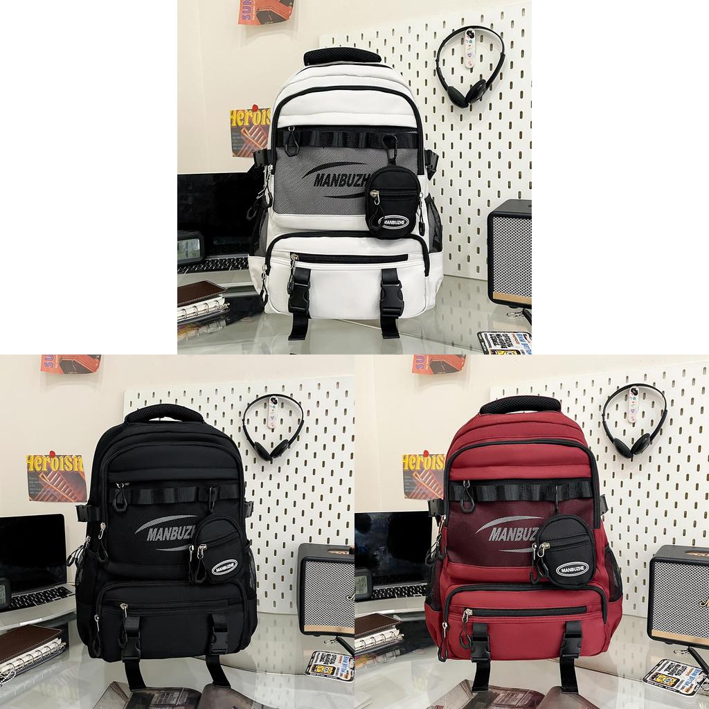 Casual Travel Backpack With Nylon And Capacity For Mens Outdoor Use