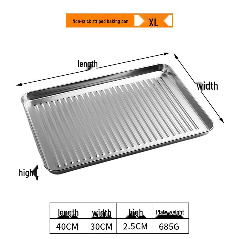 ZISIZ Small Oven Stainless Steel Baking Tray