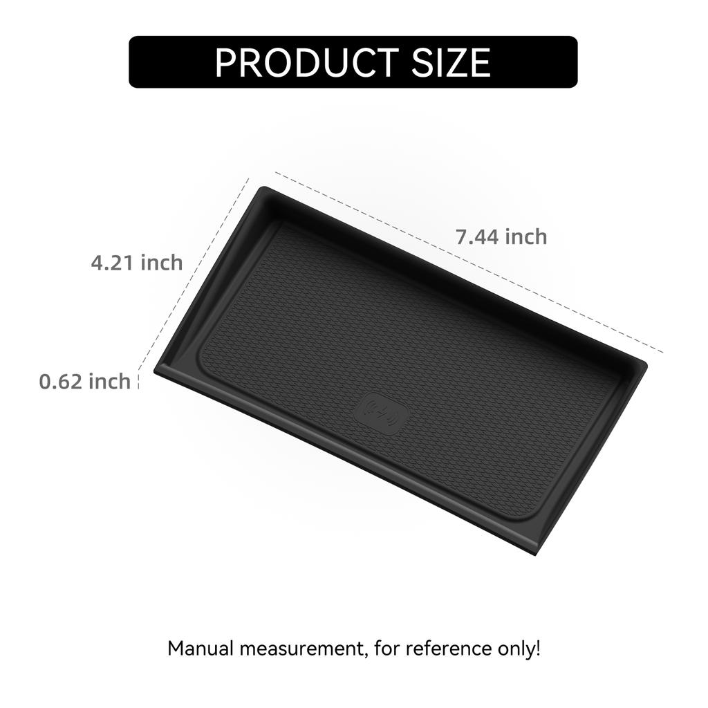 for Volvo XC60 2026 Silicone Phone Wireless Charging Mat Anti-Slip Anti- Dirt Protection Pad Car Interior Accessories Black
