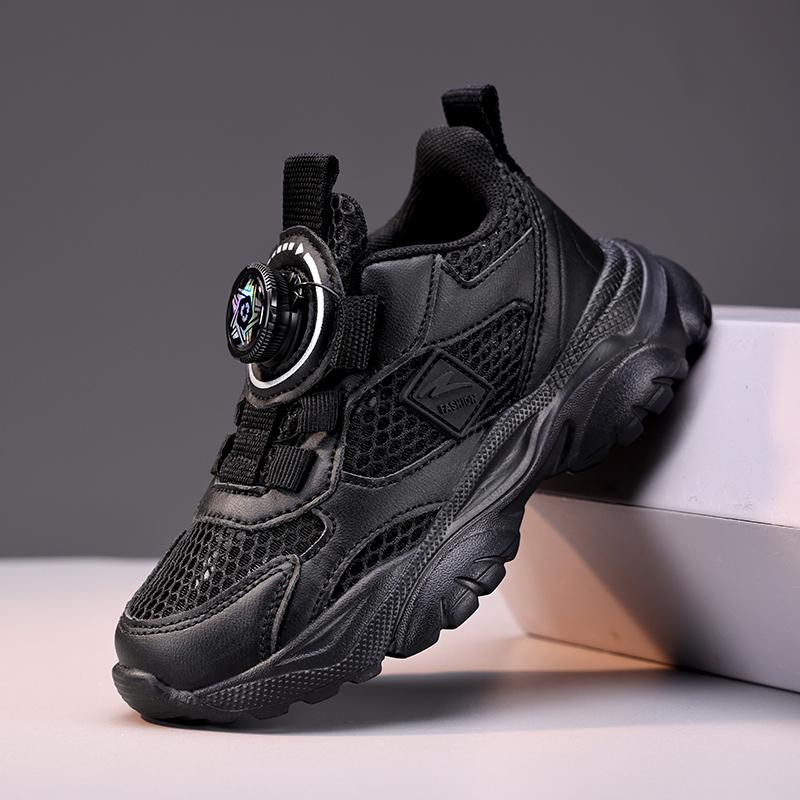 

Kids Shoes Summer Mesh Sneakers For Boys And Girls Children Casual Breathable Sport Running School Student Shoes 39 чёрный
