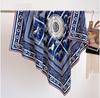 New silk wool square scarf women's versatile fashion autumn and winter warm silk silk scarf shawl silk wool square scarf