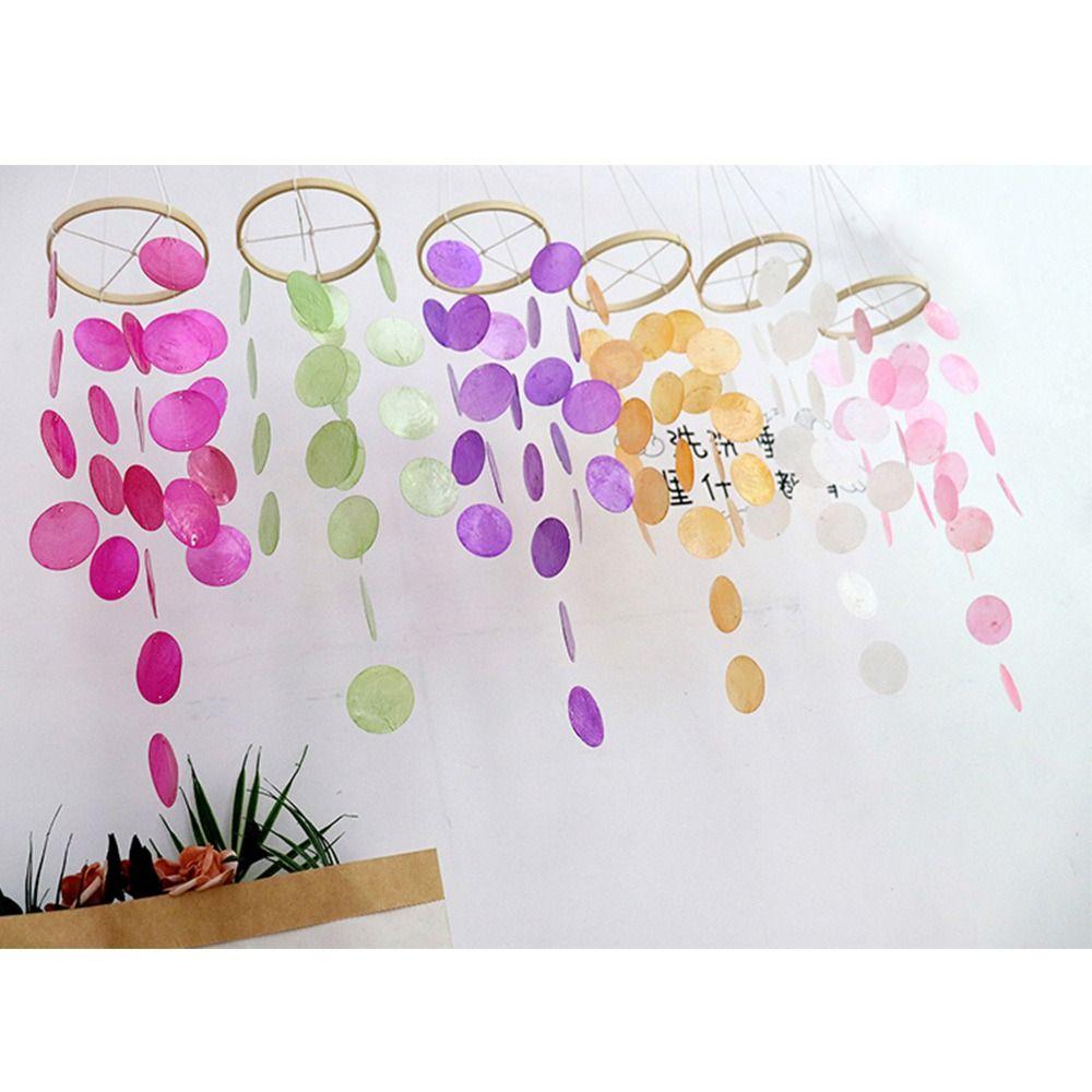 Home Decoration Shell Wind Chime Natural Shell Dream Catchers Ornament Garden Wind Chimes  Home