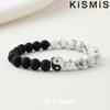 Neues Naturstein Yin Yang Perlenarmband Klassisches verstellbares Armband für Männer Frauen Best Friend Geschenk