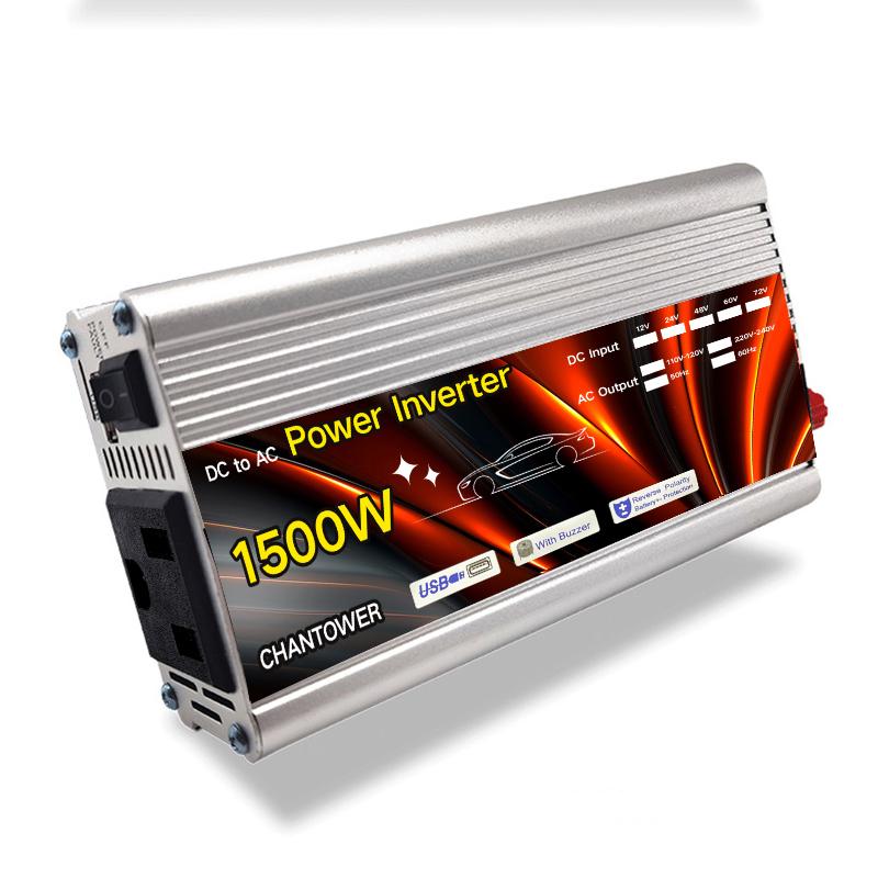 Inverter 12v 220v Solar Inverter 500W 1000W 1500W 2000W Portable Voltage Transformer Auto Charger Converter Car Power Inverter