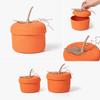 Cesto Portaoggetti Zucca di Halloween - Corda di Cotone Intrecciato a Mano Decorativo per la Casa