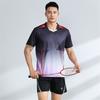 Unisex Badminton Sport Set Short Sleeve Top Shorts Men Women Kids Athletic Wear