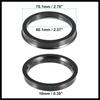 70.1mm to 60.1mm Universal Car Hub Centric Rings Black - Pack of 4 Durable Material