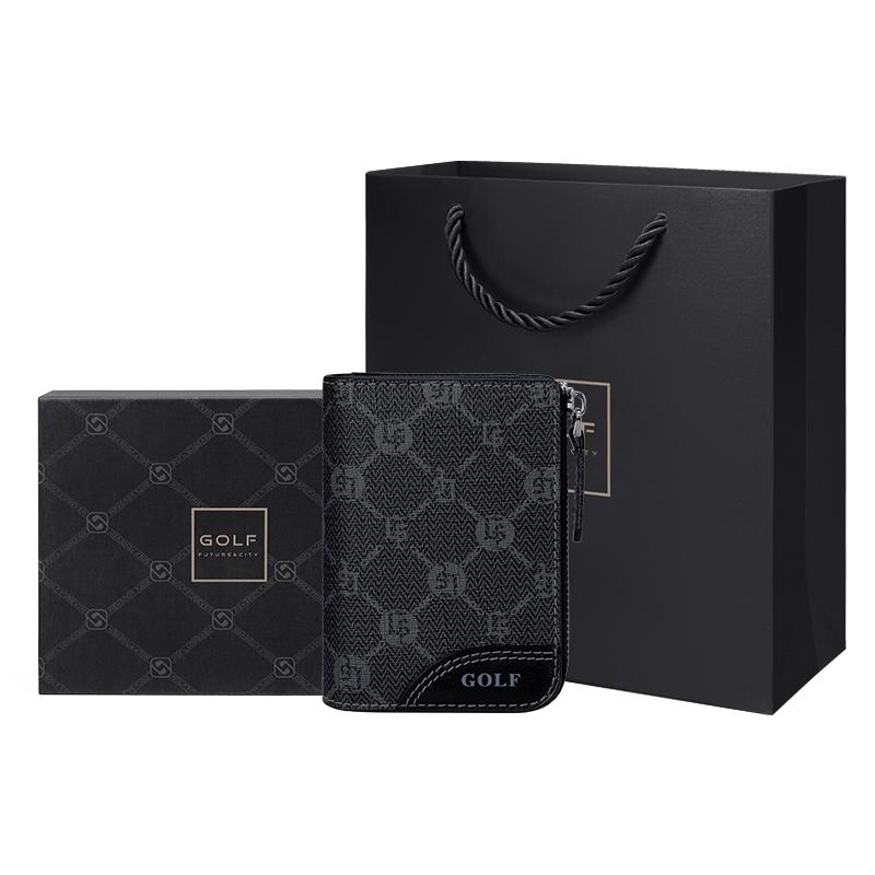 New GOLF PVC Driver's License Wallet Coin Purse Trunk Bag Card Holder Small Men's Black Q261829