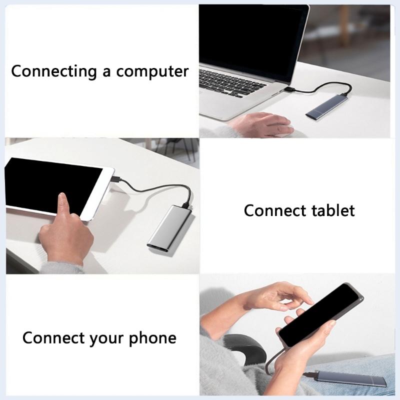 ToolFrees External M.2 NVMe SSDs Enclosure Aluminum Metal Housings USB3.1 Gen 2 for M.2 2280 2260 2242 2230 Drive