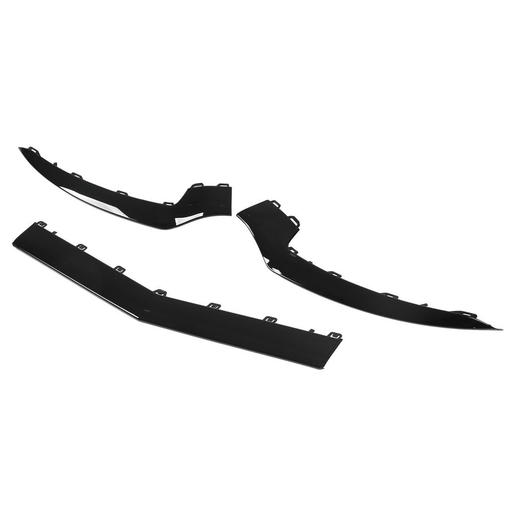 3 sztuki błyszczącej czarnej dolnej listwy zderzaka przedniego do Mercedesa?Benz E?Klasa C207 Coupe AMG Line