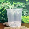 Breathable Plant Pots for Rootlets Clear Plastic Orchid Pot with Saucer, Drainage Holes, Ventilated Flower Rose, Phalaenopsis, Seedings Containers