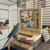 Anti-slip Wood Bird Training Stand Interactive Parrot Biting Rod  Bird Cage Accessories