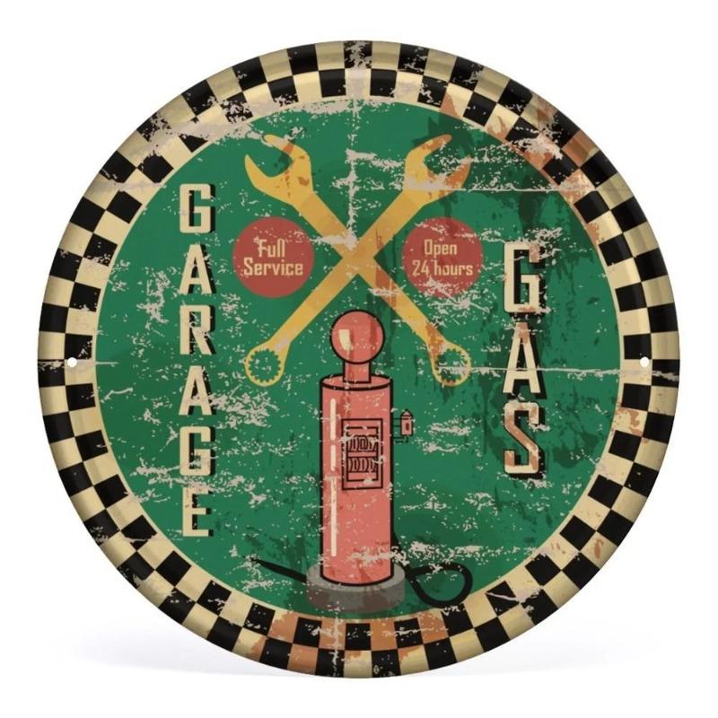 Vintage Metal Wall Art Plaque 20x20cm, Kitchen Coffee Bar Cafe Decor Sign