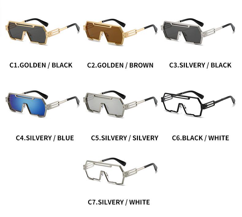 Retro Steampunk Irregular Sunglasses: Unisex 2024 Fashion Trend