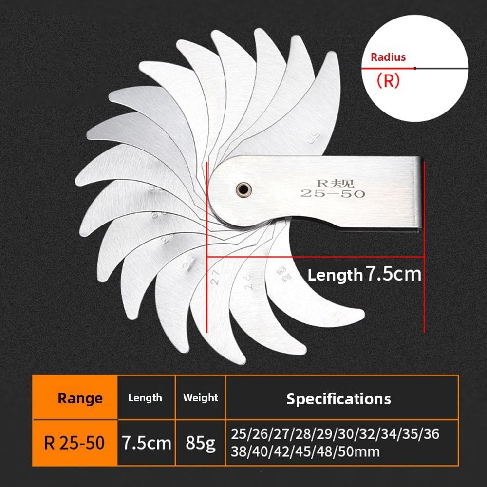 Stainless Steel Sample R Gauge Screw Pitch Center Measurement  Industrial Measurement