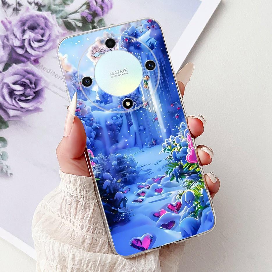 For Honor X9a Case Magic5 Lite Popular Luxury Painted Cover Soft Slim Phone Case For Honor Magic 5 Lite HonorX9a Back Cover Bags