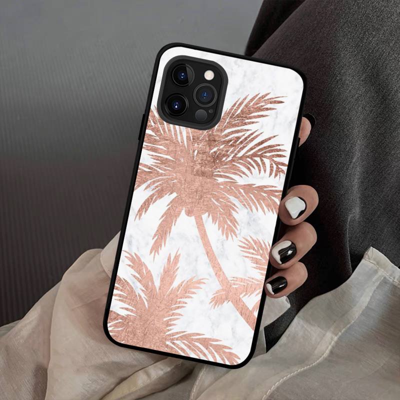 Bellissima Custodia per Telefono Rosa Oro Silicone Morbido per iphone 14 13 12 11 Pro Mini XS MAX 8 7 6 Plus X XS XR Copertura