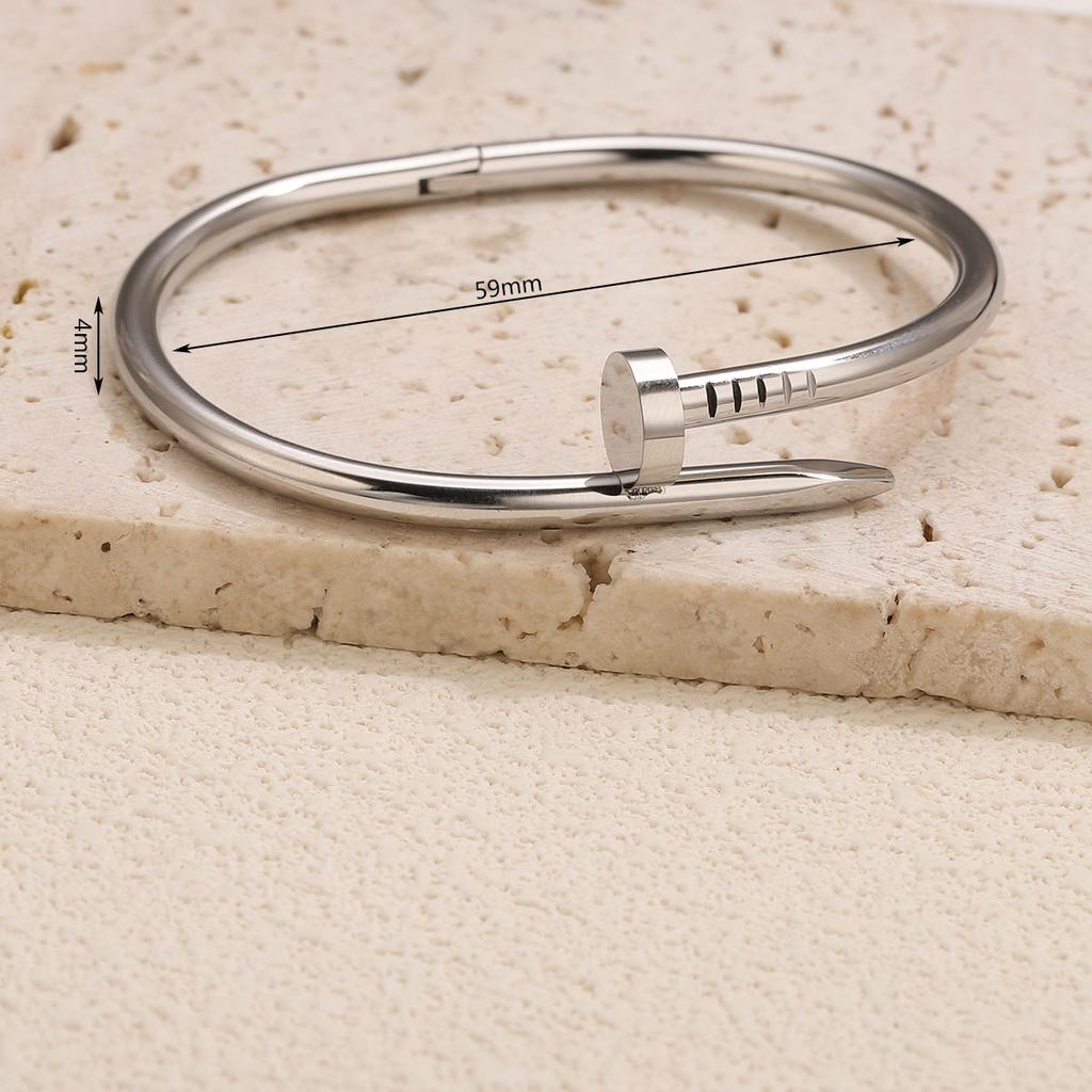 Luxury Vintage Titanium Steel Stainless Steel Women's Gold Bangles Wristwear Trendy Charm Jewelry Decoration Holiday Gifts