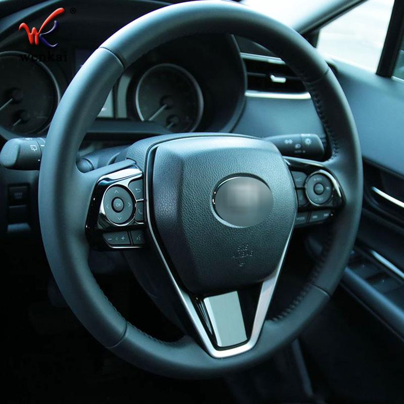 For Toyota Harrier Venza XU80 2024 Car Steering Wheel Button Cover Accessories
