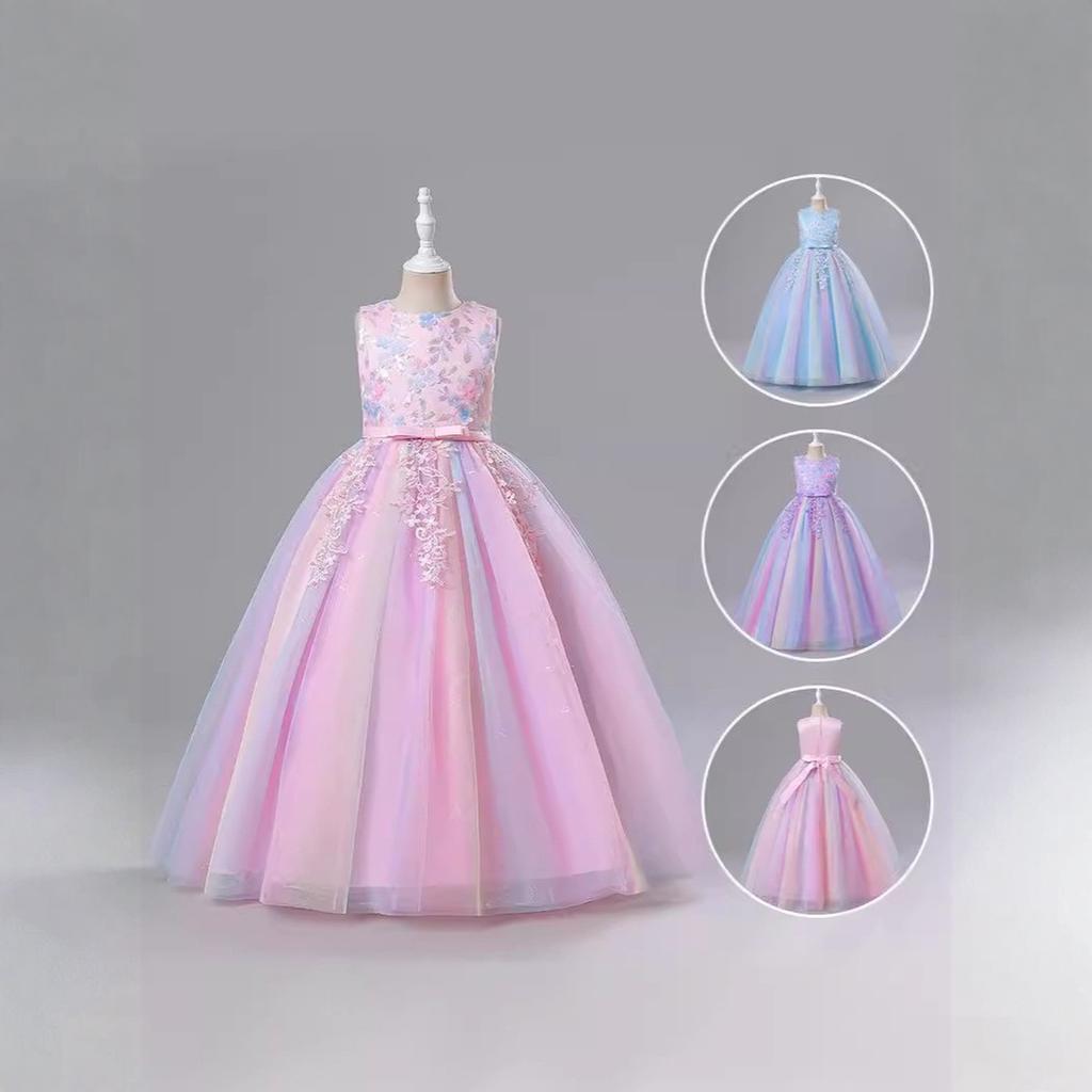 Girls Princess Gown Performance