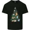 Cat Christmas Tree Unisexs Light Cotton TShirt