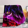 Gengar  Print Flannel Blanket, High Quality Comfortable for All Seasons, Home Decor, Warmth and Comfort