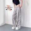 Women's Summer High-Waist Retro Joggers: Casual Wide-Leg Straight Pants