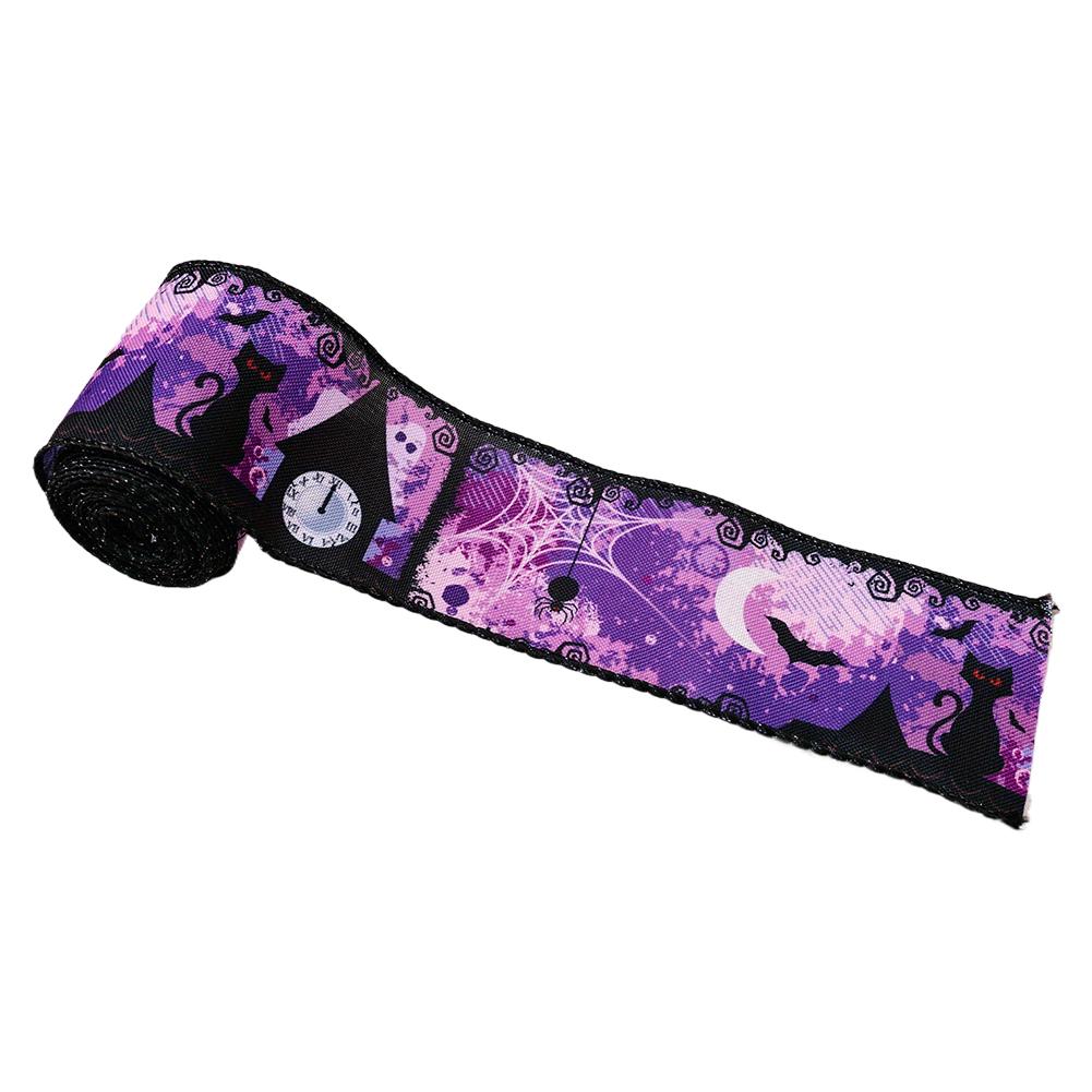 Cartoon Halloween Gift Wrap Ribbon Polyester Grosgrain Satin Ribbons Happy Halloween Party Decoration Packaging Supplies