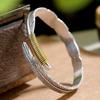 Retro Distressed Feather & Leaf Unisex Bangle – Trendy Women's Accessory