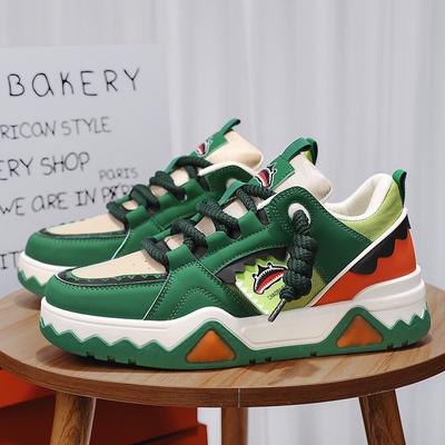 Pantofi de Skateboarding pentru Bărbați Street Green Design de Modă Adidași Hip Hop Bărbat Harajuku Platformă Adidași Casual Bărbați tenis masculino
