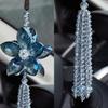 Auto Rückspiegel Hängen Zubehör Künstliche Kristall Blume Charm Anhänger Ornamente Glück Auto Innen Dekoration Dekor