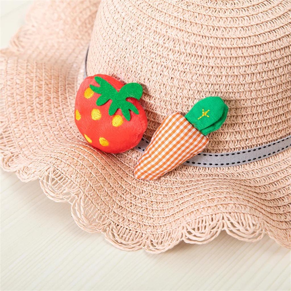 Outdoor Hats Suffolk Fishing Hats Hiking Summer Straw Hat Children Sun Hat Flower Holiday Beach Cap Girl Breathable Beach Hats