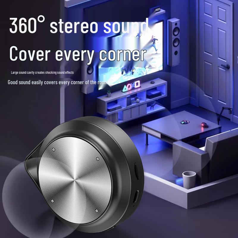 L34 RGB Sound-Activated Bluetooth Speaker with Card Slot - Enhanced Stereo, Noise Reduction, Cool Bass, Long Battery Life