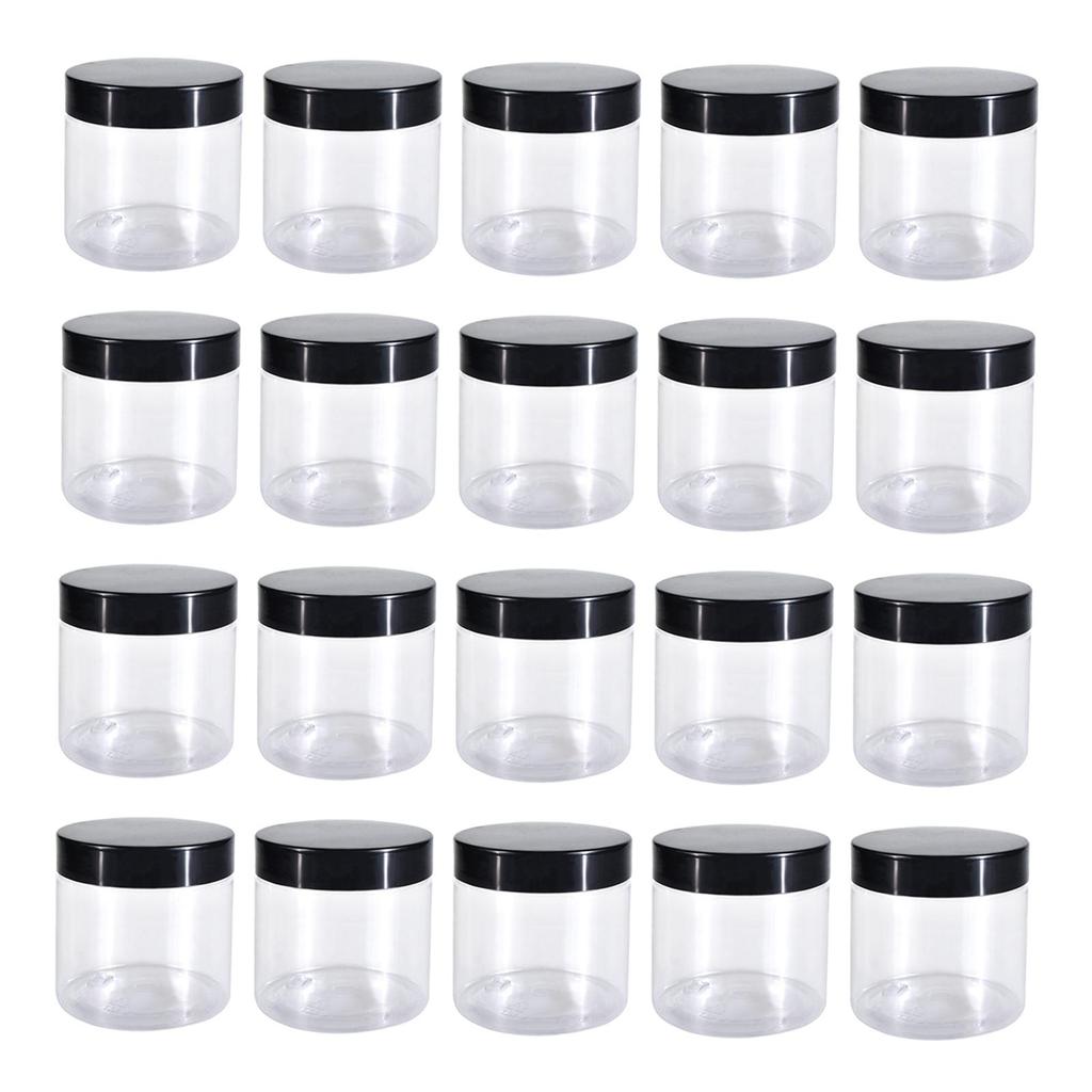 Empty Pet Jar with Lid Multipurpose Storage Bottle Slime Cosmetics Container
