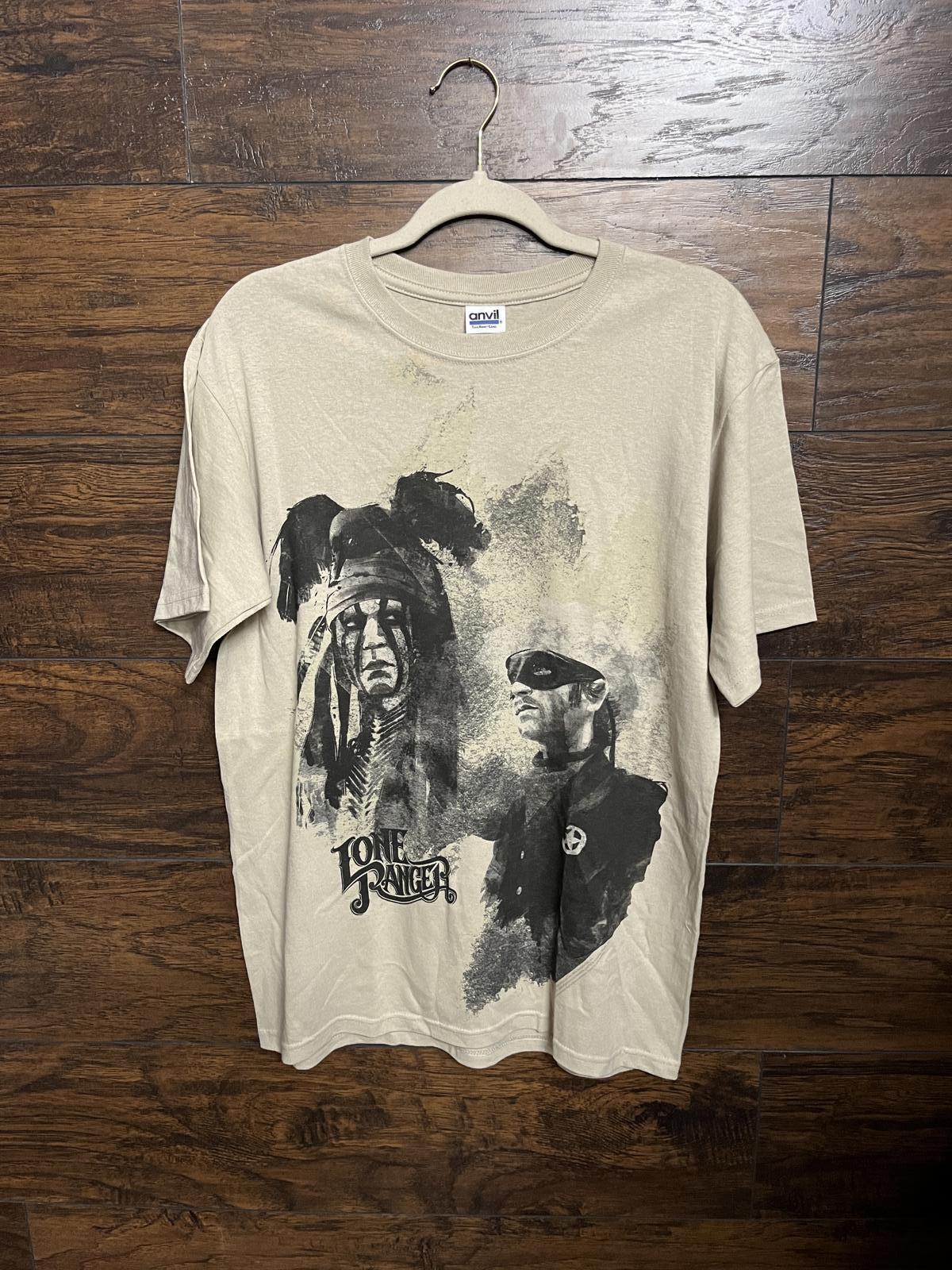 Promo Lone Ranger Movie T-shirt - 2013 Johnny Depp Armie -M S