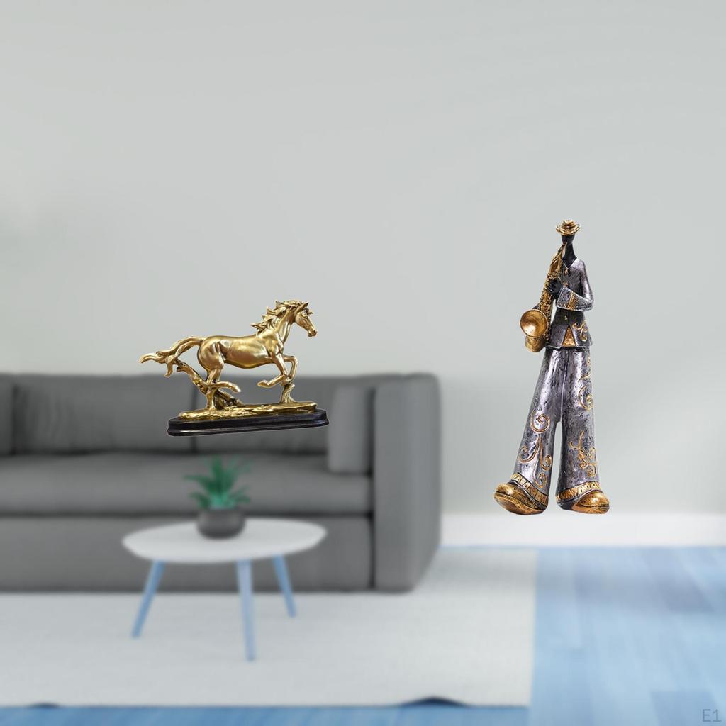Sculpture Figurine Artwork Collectible Ornament Statue for Desk Decoration Bookcase Living Room